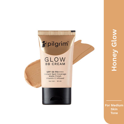 PILGRIM BB CREAM GLOW 03 HONEY GLOW WITH SPF50 30ML