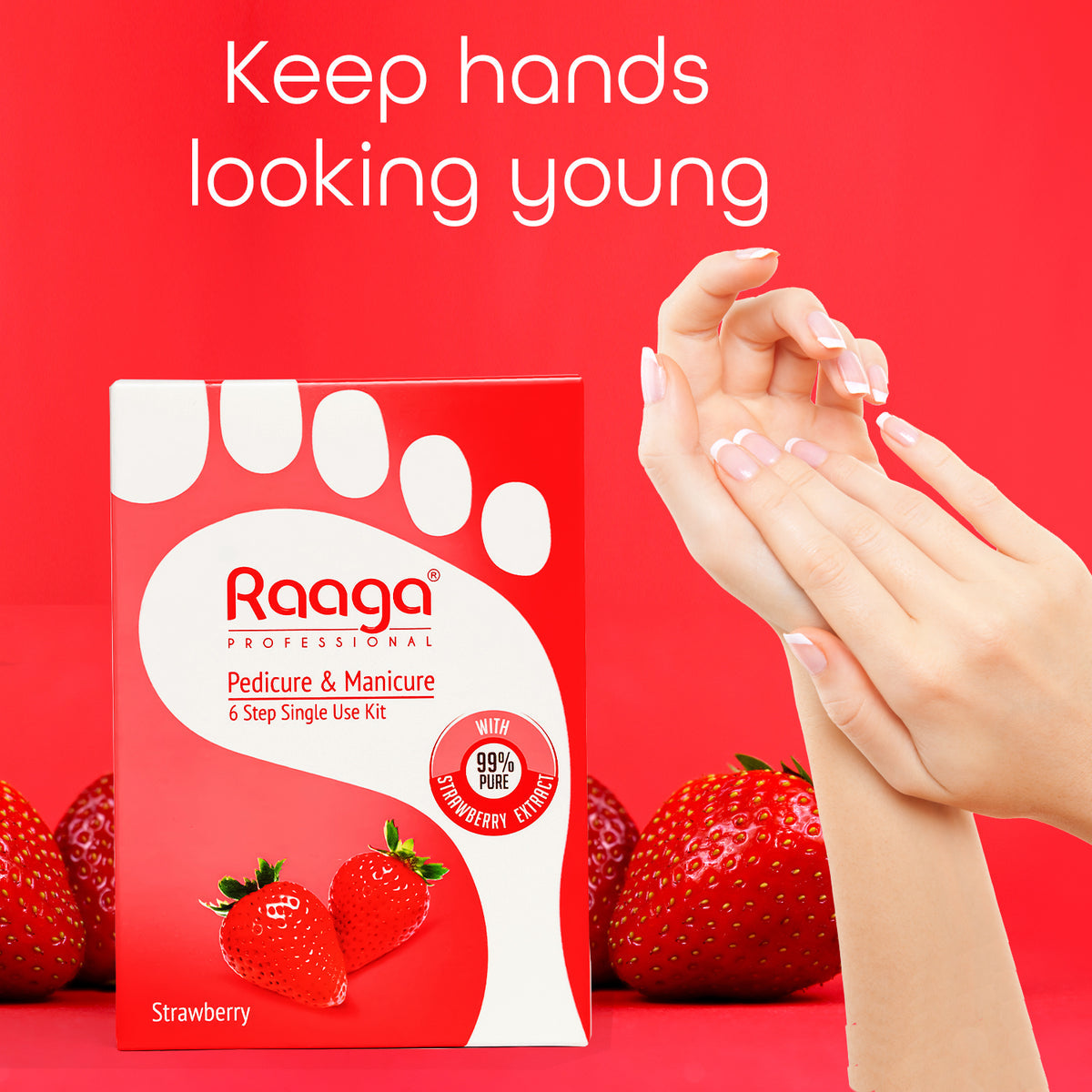 RAAGA PEDI & MENI STRAWBERRY KIT