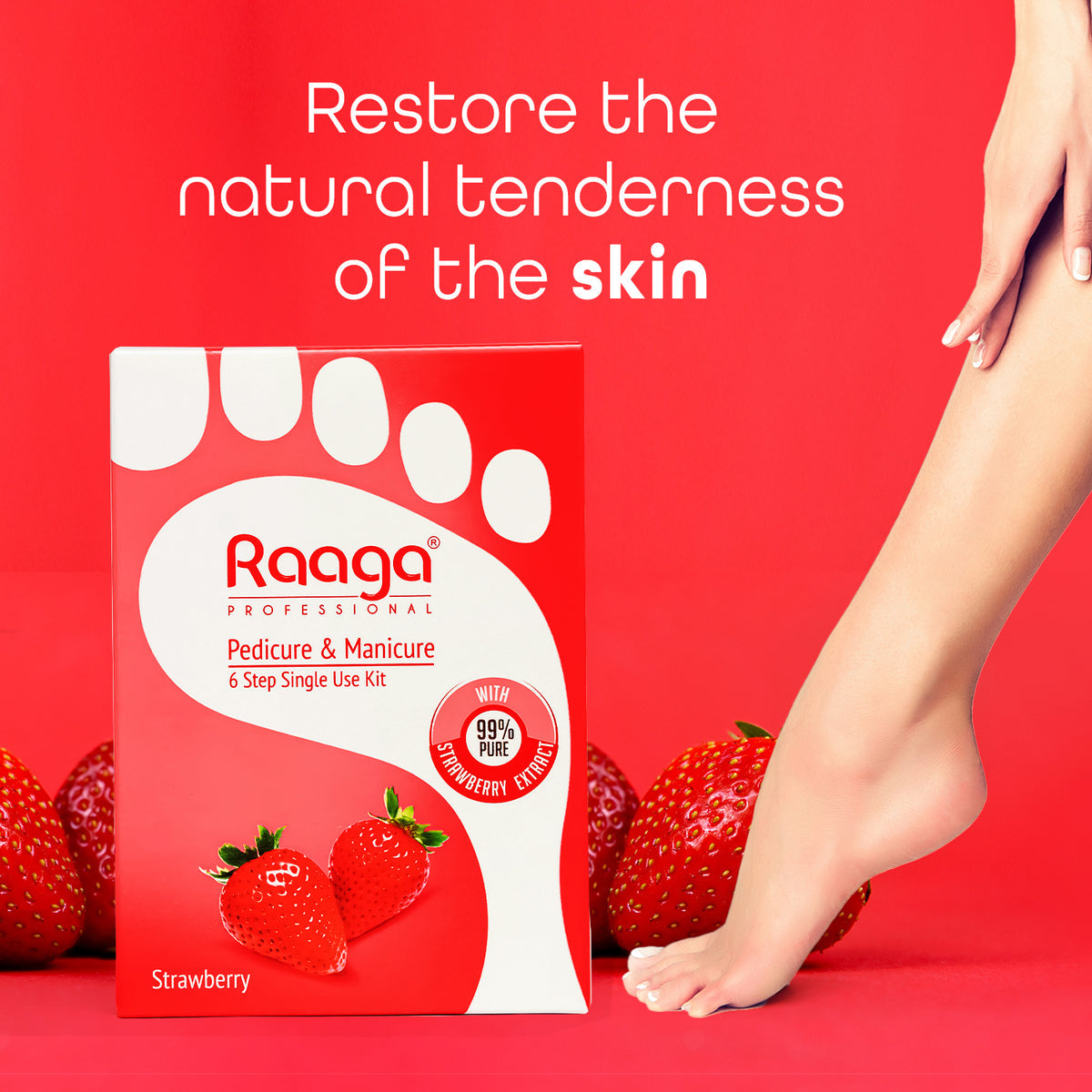 RAAGA PEDI & MENI STRAWBERRY KIT