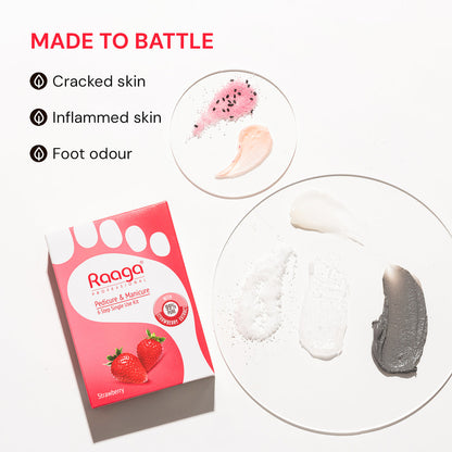 RAAGA PEDI & MENI STRAWBERRY KIT