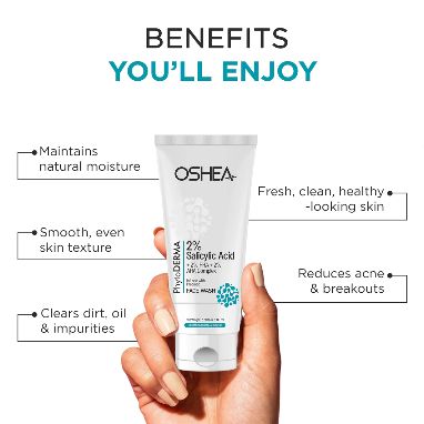 OSHEA PHYTODERMA 2% SALICYLIC ACID FACE WASH 100ML