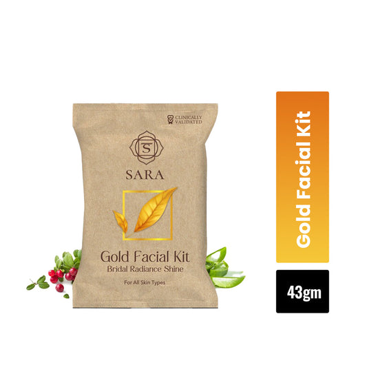 सारा ब्यूटी फेशियल किट गोल्ड