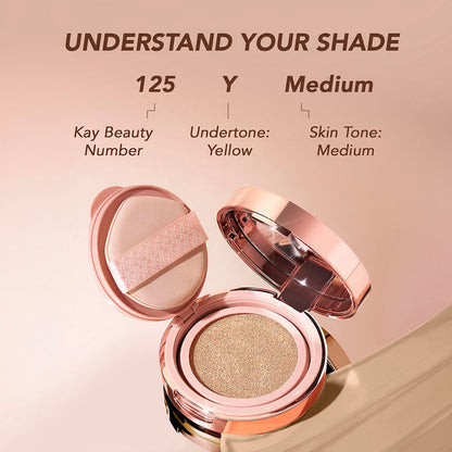 KAY BEAUTY HYDRA CLOUD CUSHION FOUNDATION 125Y MEDIUM 14G