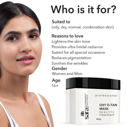 SARA BEAUTY D TAN CLEANSR[OXY PACK] 400 GM