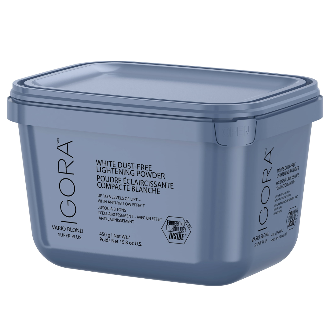 SCHWARZKOPF PROFESSIONAL IGORA VARIO BLOND SUPER PLUS WHITE DUST-FREE LIGHTENING POWDER 450G (T)