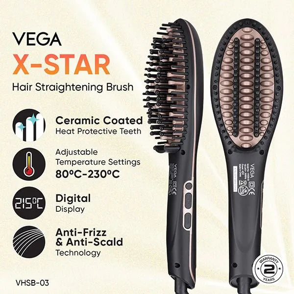 VEGA VHSB 03 HAIR STRAIGHTENING BRUSH