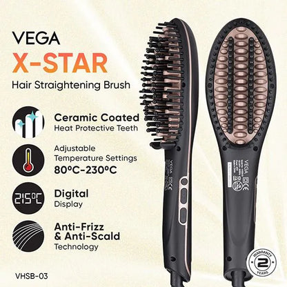 VEGA VHSB 03 HAIR STRAIGHTENING BRUSH