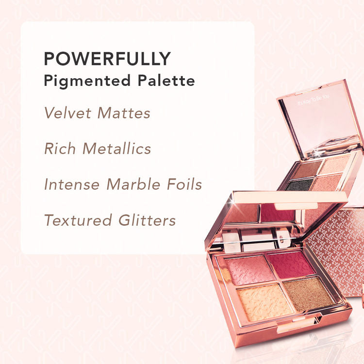 के ब्यूटी आईकनवास आईशैडो पैलेट पावर 4जी