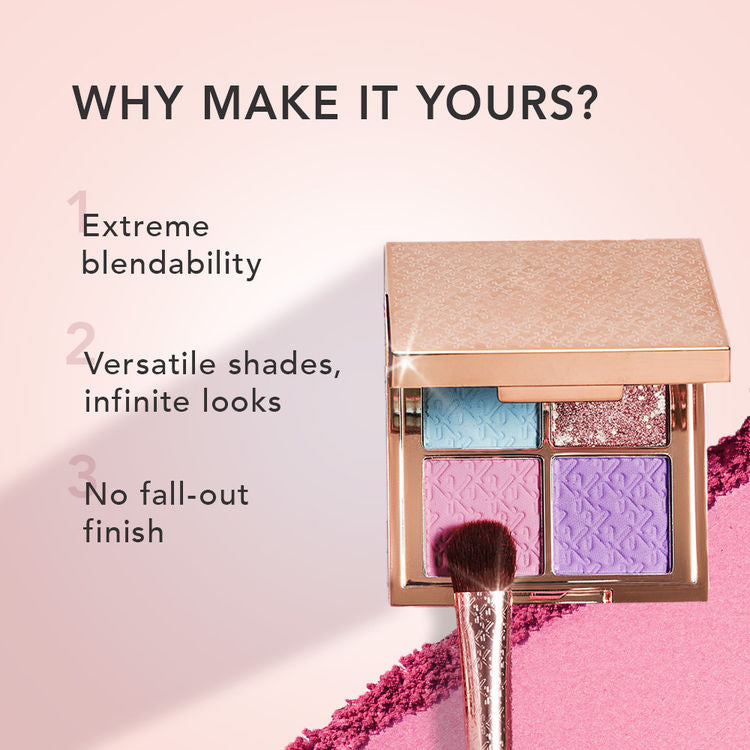 के ब्यूटी आईकनवास आईशैडो पैलेट पावर 4जी