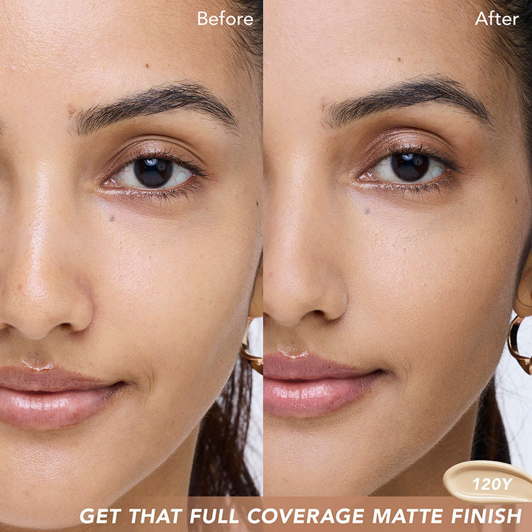 KAY ब्यूटी सॉफ्ट मैट फुल कवरेज फाउंडेशन 120Y लाइट 30ML