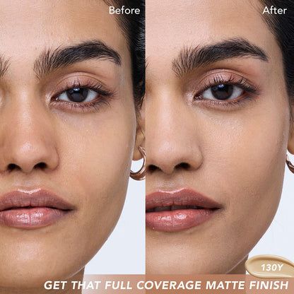 KAY ब्यूटी सॉफ्ट मैट फुल कवरेज फाउंडेशन 130Y मीडियम 30ML