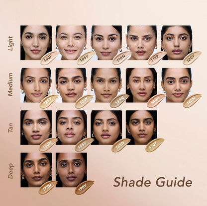 KAY ब्यूटी सॉफ्ट मैट फुल कवरेज फाउंडेशन 130Y मीडियम 30ML