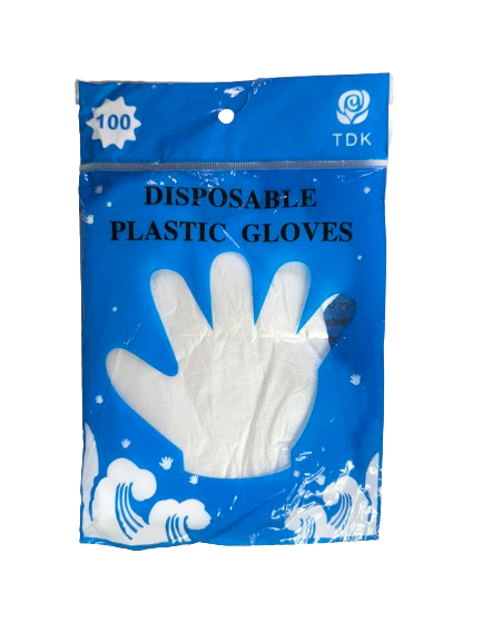 DISPOSABLE PLASTIC HAND GLOVES