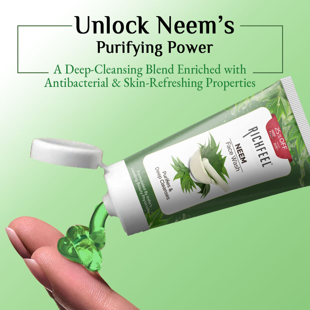RICHFEEL NEEM FACE WASH 100G