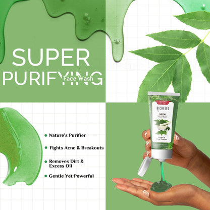 RICHFEEL NEEM FACE WASH 100G