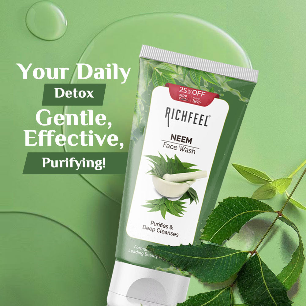 RICHFEEL NEEM FACE WASH 100G
