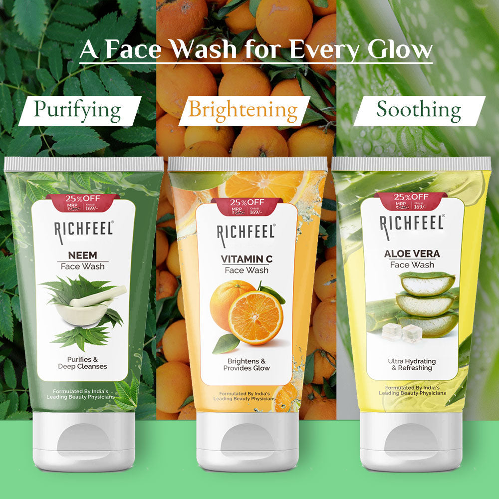 RICHFEEL NEEM FACE WASH 100G
