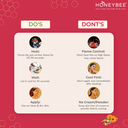 HONEYBEE WAX STRIPLESS PAN 120 GM
