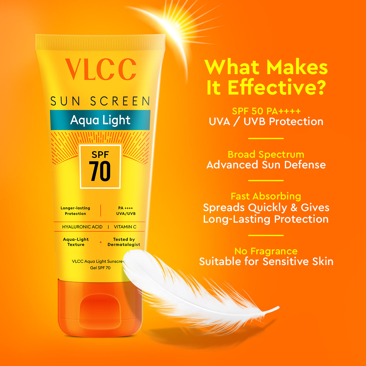 VLCC SPF 70 SUN SCREEN AQUA LIGHT GEL 30G