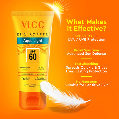 VLCC SPF 60 SUN SCREEN AQUA LIGHT GEL 30G