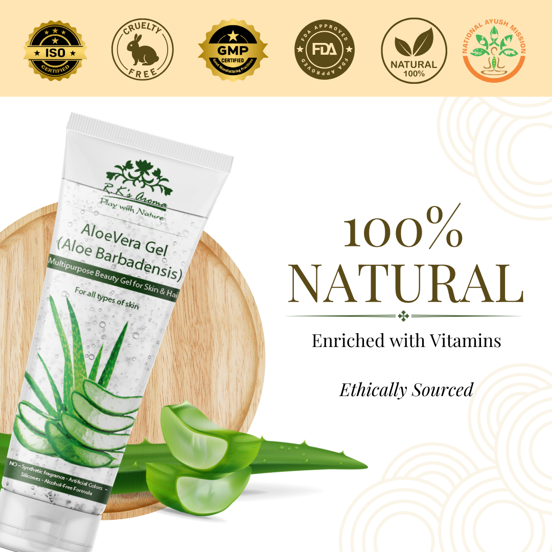 R.K.AROMA GEL ALOEVERA 250 GRM