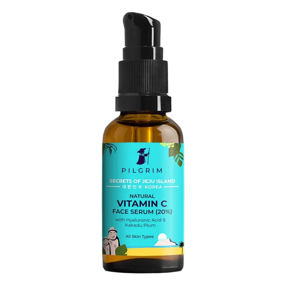 PILGRIM NATURAL VITAMIN C WITH HYALURONIC ACID FACE SERUM 30ML