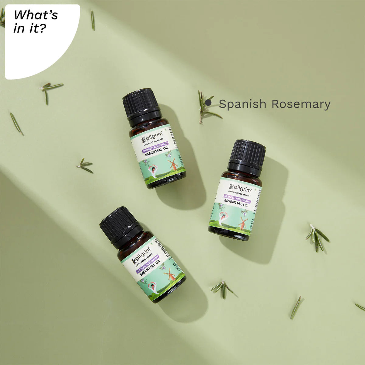 PILGRIM SPANISH ROSEMARY ESSENTIAL OIL 10ML