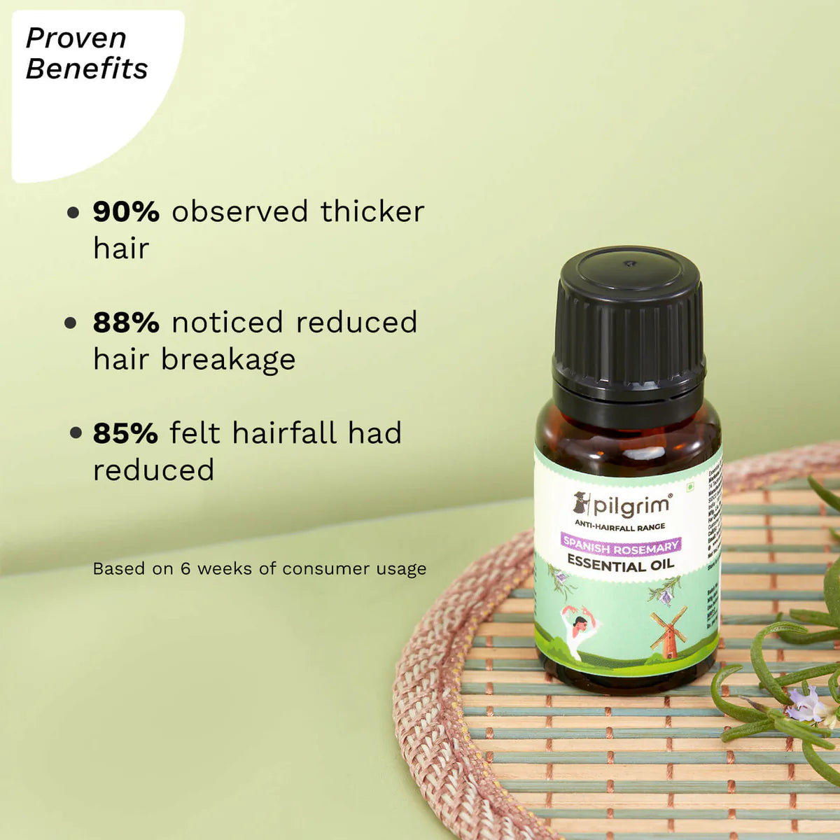 PILGRIM SPANISH ROSEMARY ESSENTIAL OIL 10ML