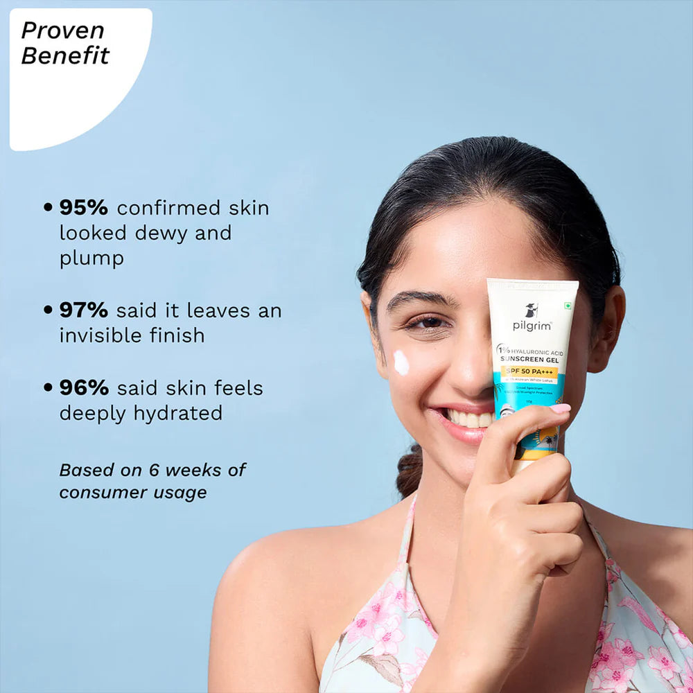 PILGRIM SPF 50 1% HYALURONIC ACID 50GM