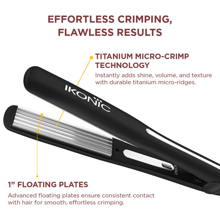 IKONIC HAIR CRIMPER SLIM TITANIUM CRIMP 2.0
