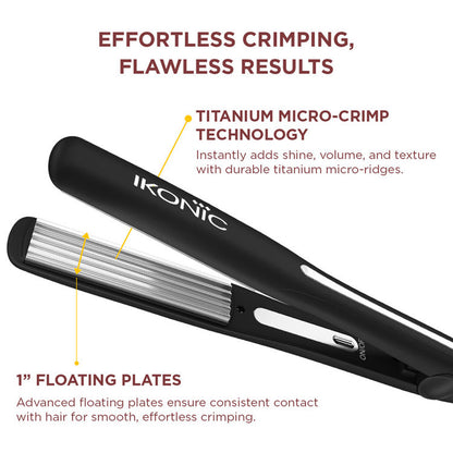 IKONIC HAIR CRIMPER SLIM TITANIUM CRIMP 2.0