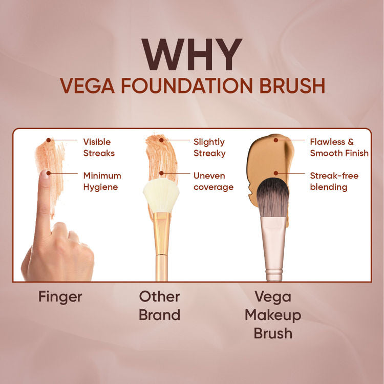 VEGA MAKEUP BRUSH MBN 01 FOUNDATION BRUSH