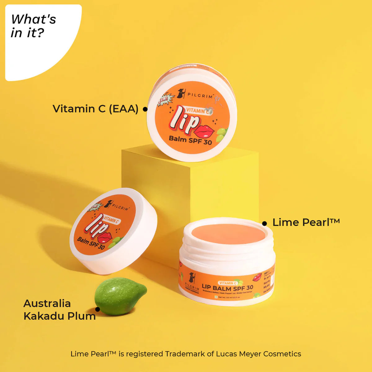 PILGRIM SQUALANE VITAMIN C SPF 30 LIP BALM 8GM