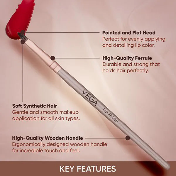 VEGA MAKEUP BRUSH MBN 13 LIP FILLER