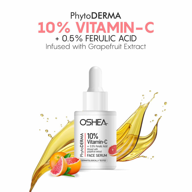 OSHEA PHYTO DERMA 10% VITAMIN C FACE SERUM 30ML