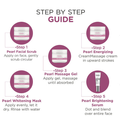 OSHEA PEARL SKIN WHITENING THERAPY FACIAL KIT 209G