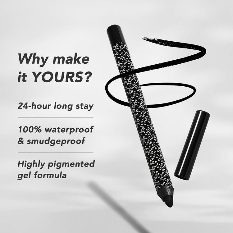 KAY BEAUTY GEL FORMULA WATERPROOF ALL DAY WEAR EFFORTLESS GLIDE ONYX 1.2G