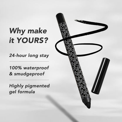 KAY BEAUTY GEL FORMULA WATERPROOF ALL DAY WEAR EFFORTLESS GLIDE ONYX 1.2G