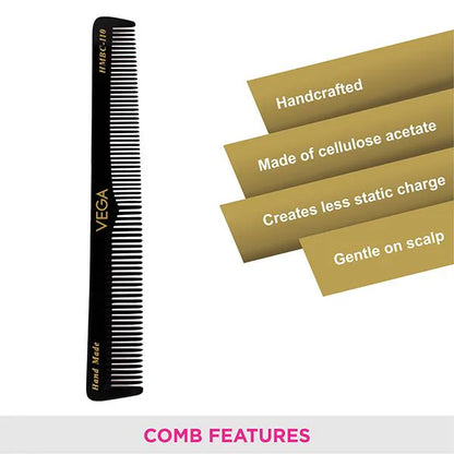 VEGA HANDMADE BLACK HAIR COMB HMBC 110