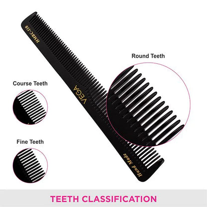 VEGA HANDMADE BLACK HAIR COMB HMBC 110
