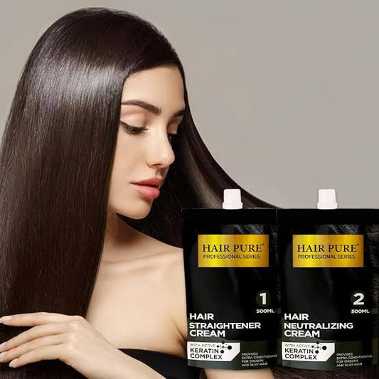 हेयर प्योर हेयर स्ट्रेटनर क्रीम 500*2ML