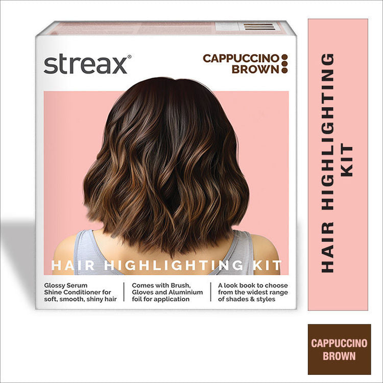 STREAX HAIR HIGHLIGHTING KIT CAPPUCCINO BROWN 80G