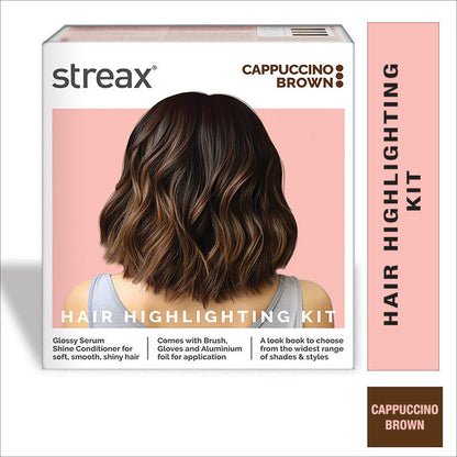 STREAX HAIR HIGHLIGHTING KIT CAPPUCCINO BROWN 80G