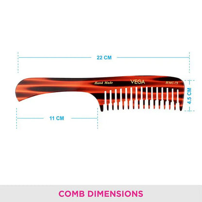 VEGA HANDMADE HAIR COMB HMC 75 PCS