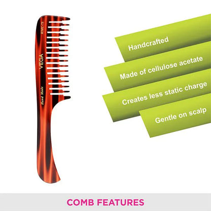 VEGA HANDMADE HAIR COMB HMC 75 PCS