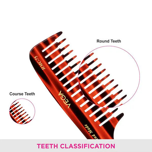 VEGA HANDMADE HAIR COMB HMC 75 PCS
