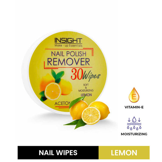 INSIGHT NAIL PAINT REMOVER LEMON 30 WIPES