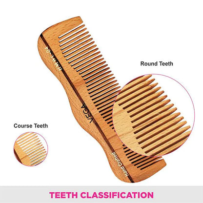VEGA CLASSIC WOODEN HAIR COMB HMWC 04 1N
