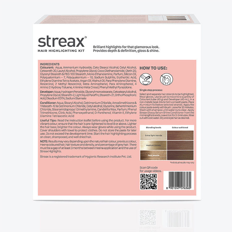 STREAX HAIR HIGHLIGHTING KIT MOCHA BROWN 80G