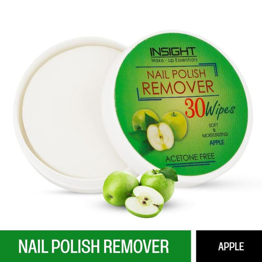 INSIGHT NAIL PAINT REMOVER GREEN APPLE 30 WIPES
